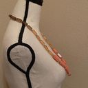 Coldwater Creek Signed  Long Statement Orange Beaded Costume Necklace Photo 6