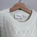 Tuckernuck  Hyacinth House Sweater Cable Knit Ivory Crewneck Sweater Size XS Photo 3