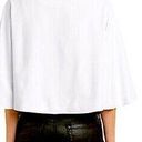 Alice + Olivia  White Marjory Cropped 3/3 Sleeve Pleated Blazer Size Small Photo 1