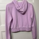 Brandy Melville Purple Cropped Hoodie Photo 2