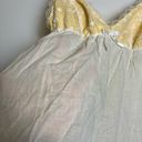 Victoria's Secret  Angel White Yellow Lace Negligee Lingerie Teddy Photo 2