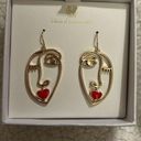 House of Harlow  1960 Face Earrings. NWOT. In original earring box. Photo 0