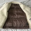 Noize vegan Leather Shearling Jacket Brown Size XS Photo 5