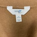 Terra & Sky women 1X 16W-18W sweater vest lightweight v-cut tan Photo 7