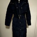 Cole Haan  Women's Navy Blue Down Winter Parker Coat S NWOT Photo 1