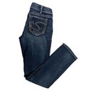 Silver Jeans Suki Mid Rise Straight Leg Denim Jean 30x32 Medium Wash Whiskering Photo 7