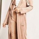 Love Culture  Mocha Suedette Longline Jacket medium Photo 0