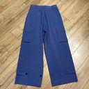 Nordstrom BLOSSOM H COMPANY Pleated Cotton Wide Leg Cargo Trousers -  BLUE Photo 2