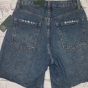 Wild Fable NEW  High-Rise Bermuda Shorts 00/24 Waist Denim Cutoff Jean Shorts Photo 3