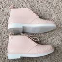 Melissa  +Baja East Booties Pink Embossed Boots Size 8 NEW Photo 8