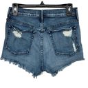 3x1  NYC SZ 27 Shelter Cut-Off Liberty Jean Shorts Button-Fly Frayed Distressed Photo 3