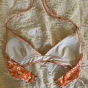 Forever 21 Orange Floral Bikini Top Photo 2