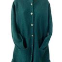 Herman Geist Vintage  Hunter Green Wool Cardigan Sweater Photo 0