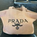 Prada Authentic  Milano Small woven tote with dust bag. Photo 1