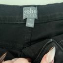 New York & Co. Black High Rise Distressed Denim Shorts Size 12 Photo 1