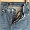 7 For All Mankind  High Waist Cropped Straight Jeans Size  28 Photo 3