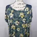 Dress Barn  Blue Hawaiian Tropical Casual Dress XL Photo 2