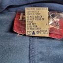 Denim & Co  Womens Jacket 1X Blue Faux Suede Button Up Collar Drawstring Pockets Photo 12