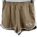 Full Tilt  Shorts New York NY Dolphin Pull On Elastic Waist Cotton Brown White S Photo 0