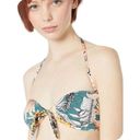 The Bikini Lab NEW Tropical bandeau bikini top, Teal, Medium Photo 0