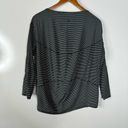 Lululemon  Back In Action Long Sleeve Hype Stripe Black White Size 6 Photo 4