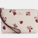 Coach  Corner Zip Wristlet In Ladybug Floral Print C7309 MSRP $78 Photo 0