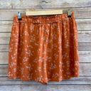 Abound  Rust Pink Moxie Floral High Waisted Pull On Shorts Size Medium NWT Photo 1