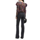 Veronica Beard NWT  Simmons Paisley Floral Silk Blend Top Flame Red Multi Size 10 Photo 4
