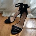 Boohoo Never Worn  Black Stiletto Barely There Two Part Heel Photo 5