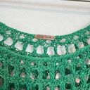 Free People  Modern Art Geo Crochet Open Knit Flared Bell Sleeves Sweater Top Photo 6