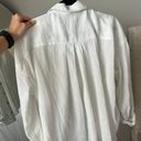 White Button Down Cover Up Size L Photo 4