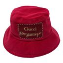 Gucci  New Red Corduroy Cotton “Orgasmique” Patch Bucket Hat Photo 6