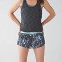 Lululemon  Split Second Shorts in Floral Sport Tranquil Blue Multi Photo 1