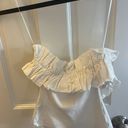 Anthropologie Strapless White Top Photo 2