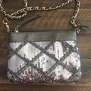 Big Buddha  Taupe Sequin Bag with Gold Chain Strap Photo 1