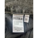 Pistola New  Cassie Super High Rise Straight Leg Button Fly Gray Jean Size 32 Photo 9