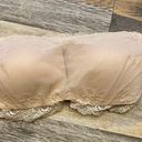 Spanx  Bra Medium Creme Blush Lace Undie-Tectable Bandeau Strapless Wireless NWT Photo 2