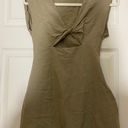 ZARA Olive Linen Dress Photo 0