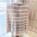 ALLSAINTS  Cassia Baby Pink Striped Slouchy Sweater Women’s Large Photo 4