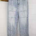 Revice Denim  NWT Lover 4Ever Light Wash High Rise Straight Leg Grid Jeans Sz 30 Photo 6