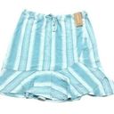 Patagonia  Alpine Valley skirt NWT size large striped ruffle bottom elastic waist Photo 0