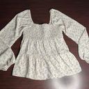 Paper Crane Smocked Floral Blouse- X-Small Photo 0