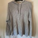 The Loft  Grey Pullover Knit Hoodie Size Extra Large   Photo 0