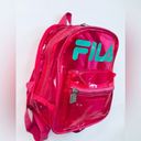 FILA  Neon Pink Clear Jelly Mini Backpack Photo 2