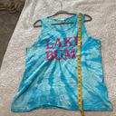 Krass&co Port &  Women's L Lake Bum Graphic Tank Top Blue Tie Dye Swirl Summer Photo 5