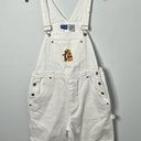 Disney  Vintage White Denim Winnie the Pooh Overall Shorts Photo 0