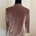 SheIn Pink Velvet Mock Neck 3/4 Sleeve Top Size XL Photo 2