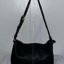 Stone Mountain  Black Pebbled Leather Slouchy Hobo Handbag Shoulder Bag Purse Photo 0