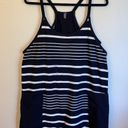 Free People NEW!  MOVEMENT Hot Shot Mini Dress SPRING STRIPE Black Tan/Ivory L Photo 2