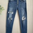 KanCan Cali Mid Rise Boyfriend Jeans Blue Size 29 Photo 9